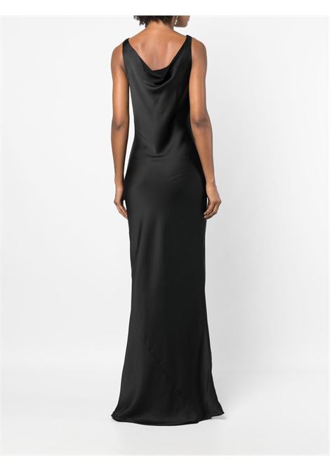 Abito da sera in satin nero Norma Kamali - donna NORMA KAMALI | ST2223CB739001